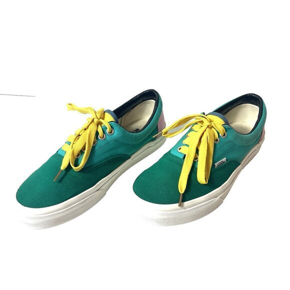 Vans Customs Old Skool Skate Shoes Multicolor Canvas Women's 8.5 Sneaker Low Top - Picture 2 of 11